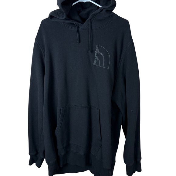 The North Face XXL Mens Hoodie Black Pullover Logo Graphic Sweatshirt - Picture 1 of 9